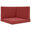 Udendørs Sofa Pude 3 pcs Vinrød Polyester