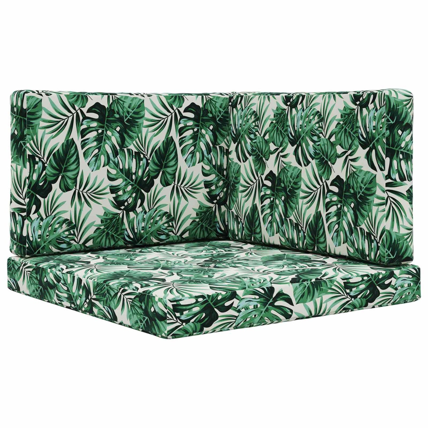 Udendørs Sofa Pude 3 pcs Bladmønster Polyester