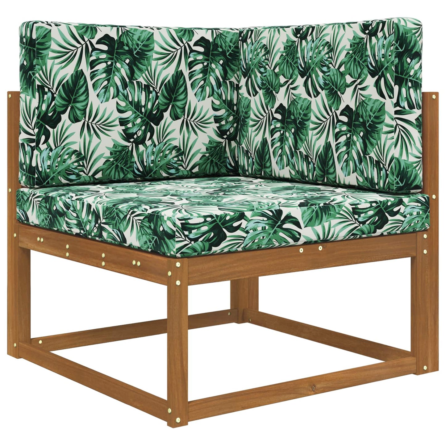 Udendørs Sofa Pude 3 pcs Bladmønster Polyester