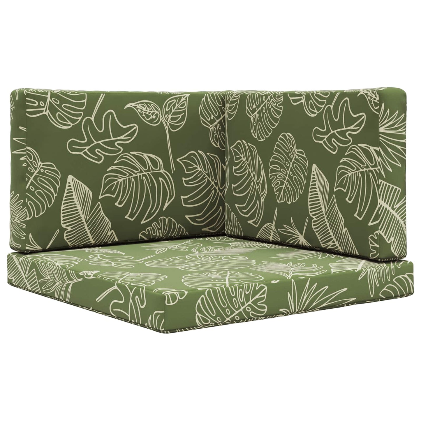 Udendørs Sofa Pude 3 pcs Bladdesign Polyester