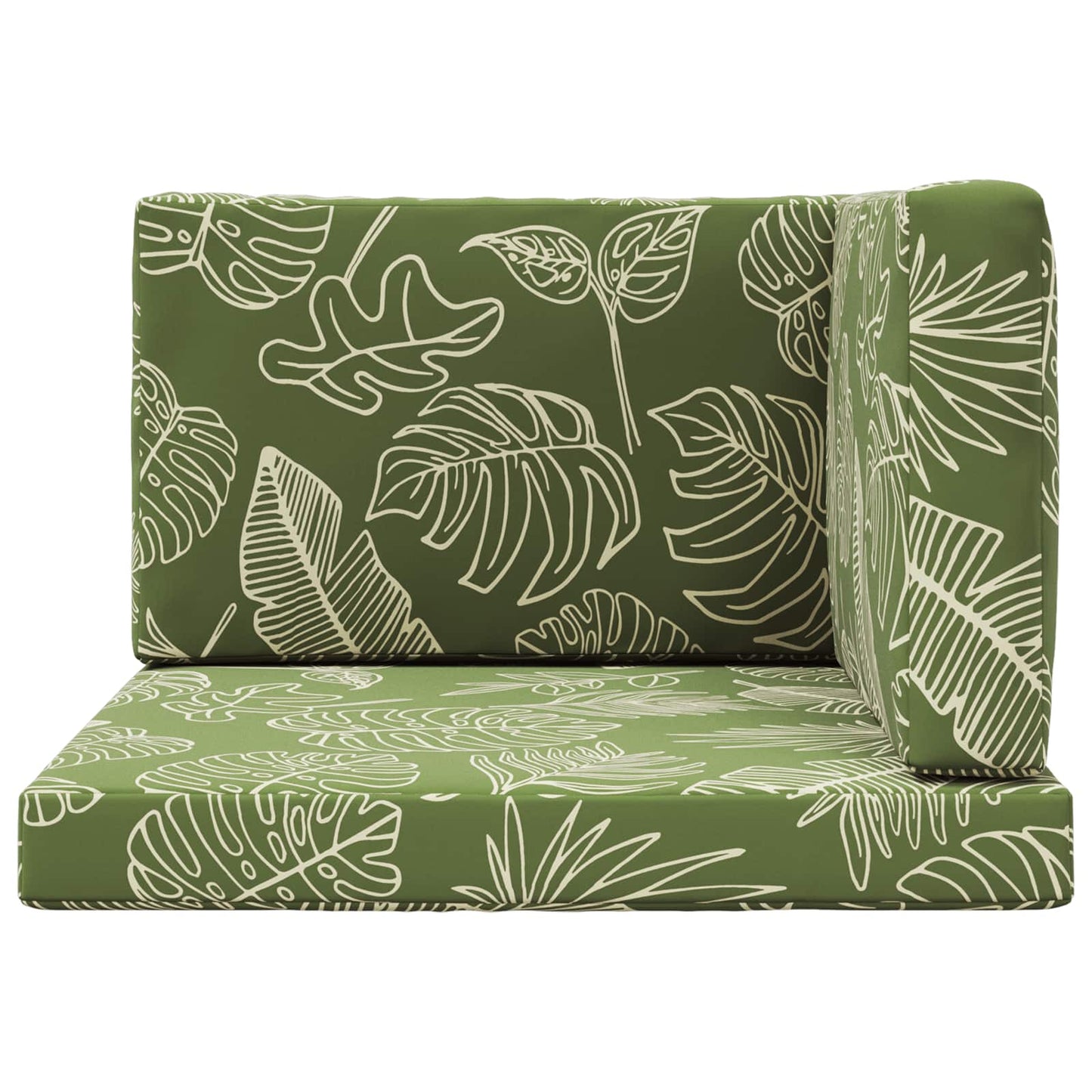 Udendørs Sofa Pude 3 pcs Bladdesign Polyester