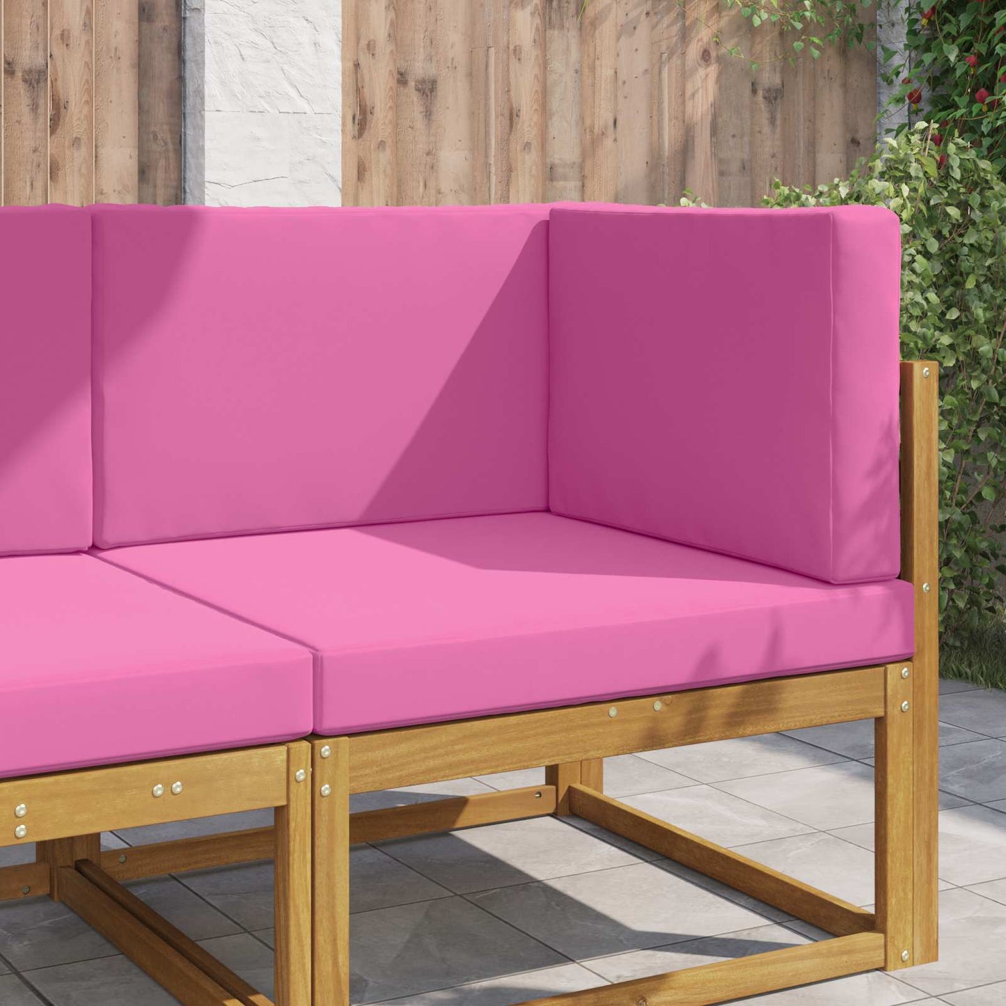 Udendørs Sofa Pude 3 pcs Lyserød Polyester