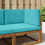 Udendørs Sofa Pude 3 pcs Turkis Polyester
