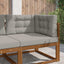 Udendørs Sofa Pude 3 pcs Grå Polyester