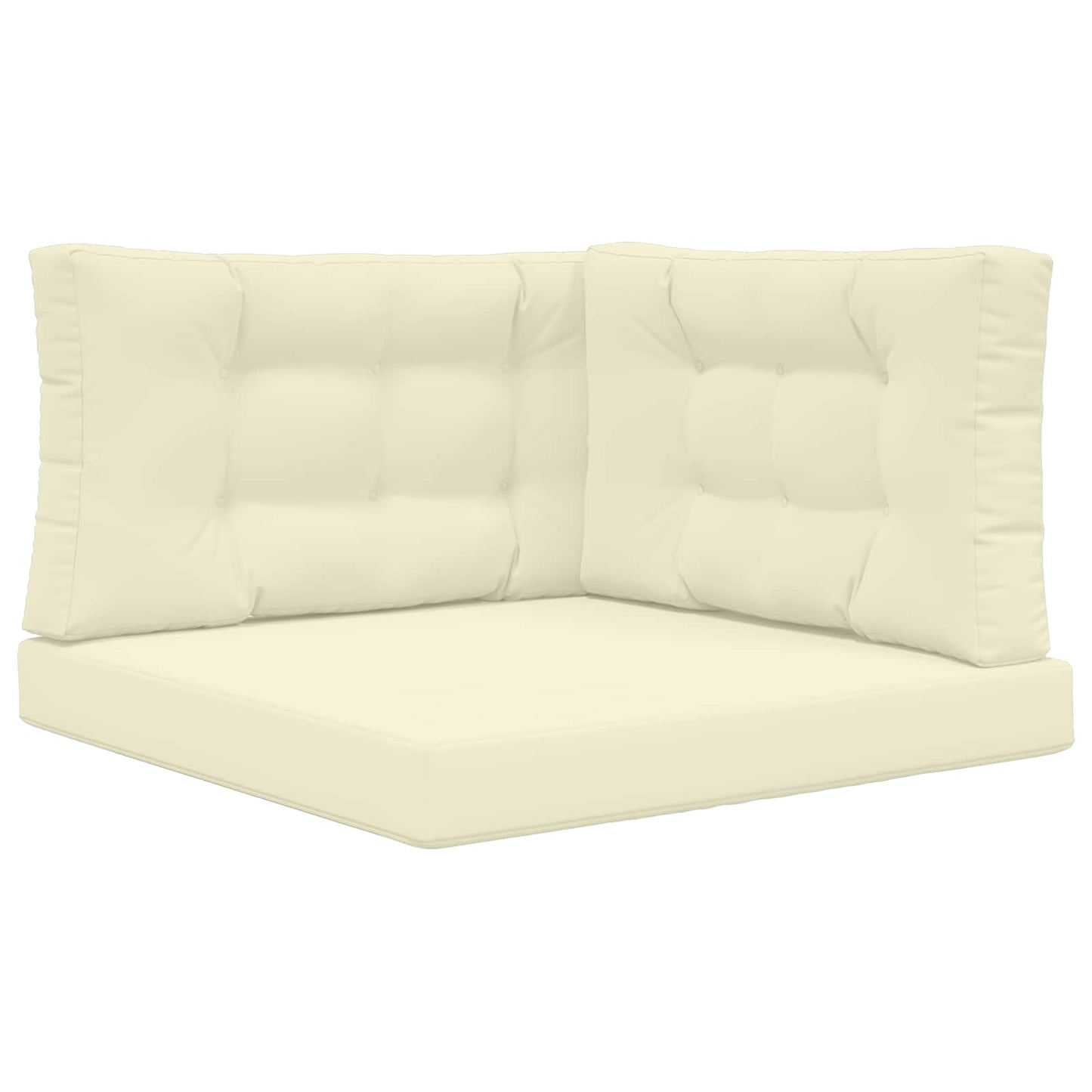 Udendørs Sofa Pude 3 pcs Creme Polyester