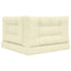 Udendørs Sofa Pude 3 pcs Creme Polyester