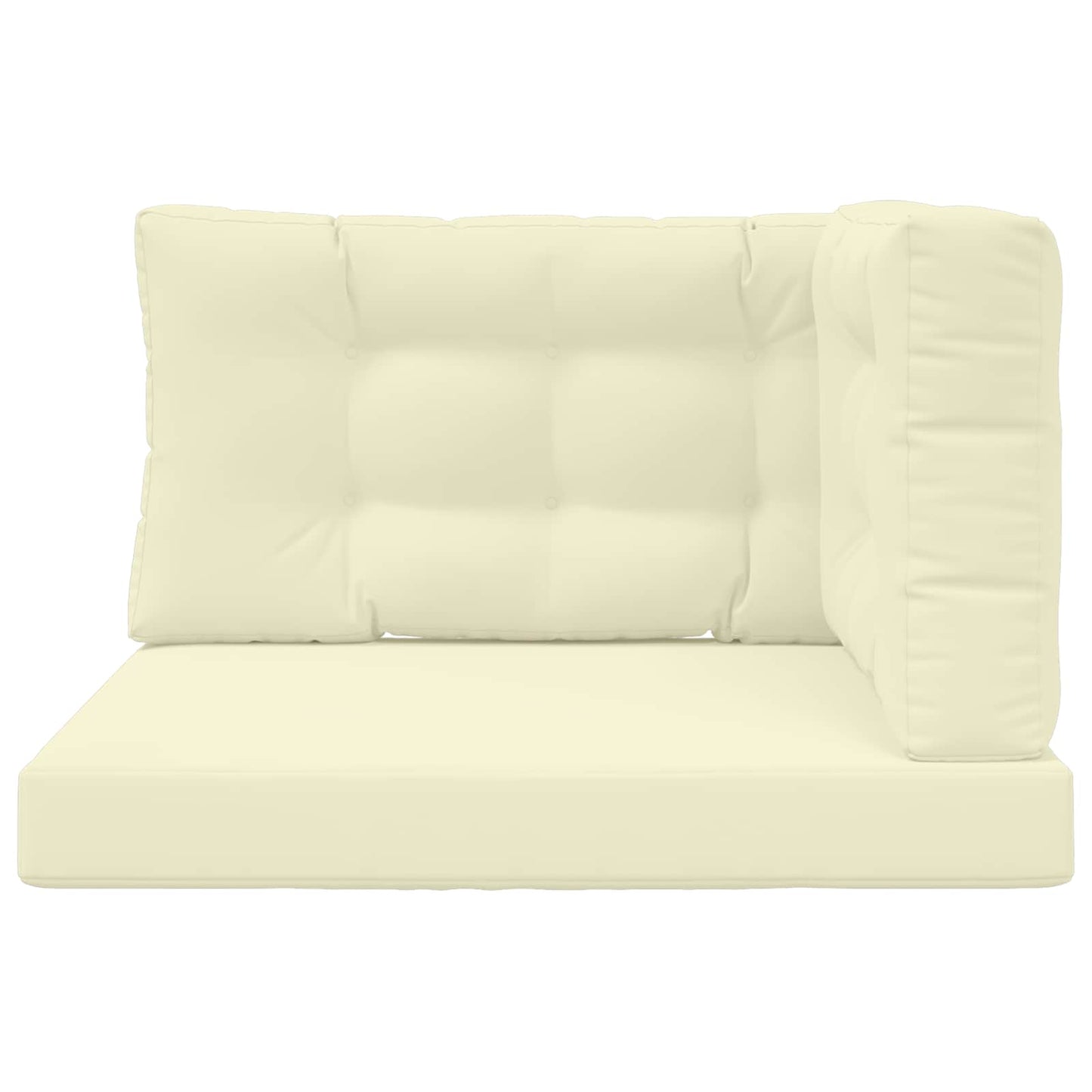 Udendørs Sofa Pude 3 pcs Creme Polyester
