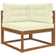 Udendørs Sofa Pude 3 pcs Creme Polyester