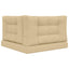 Udendørs Sofa Pude 3 pcs Beige Polyester