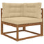 Udendørs Sofa Pude 3 pcs Beige Polyester
