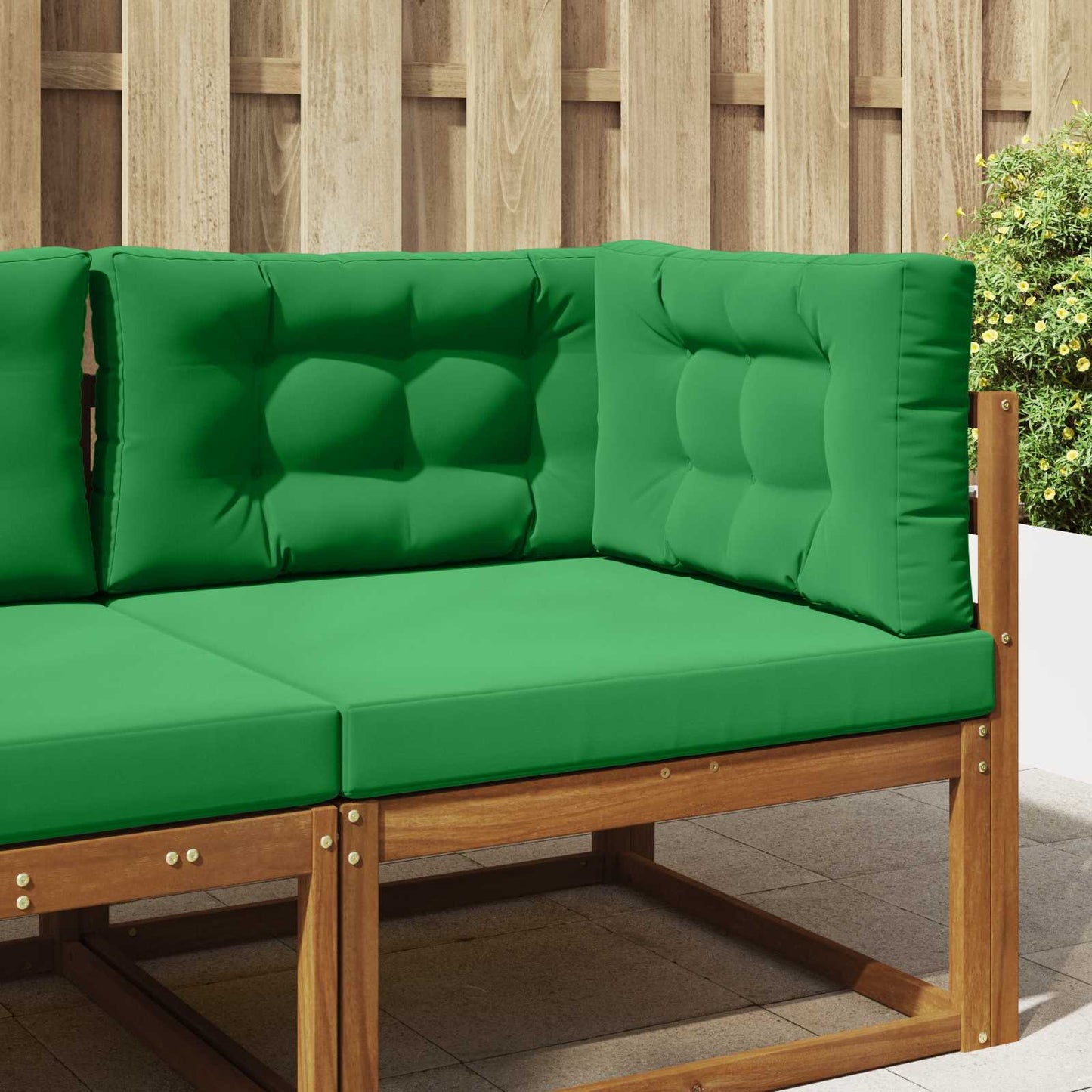 Udendørs Sofa Pude 3 pcs Grøn Polyester