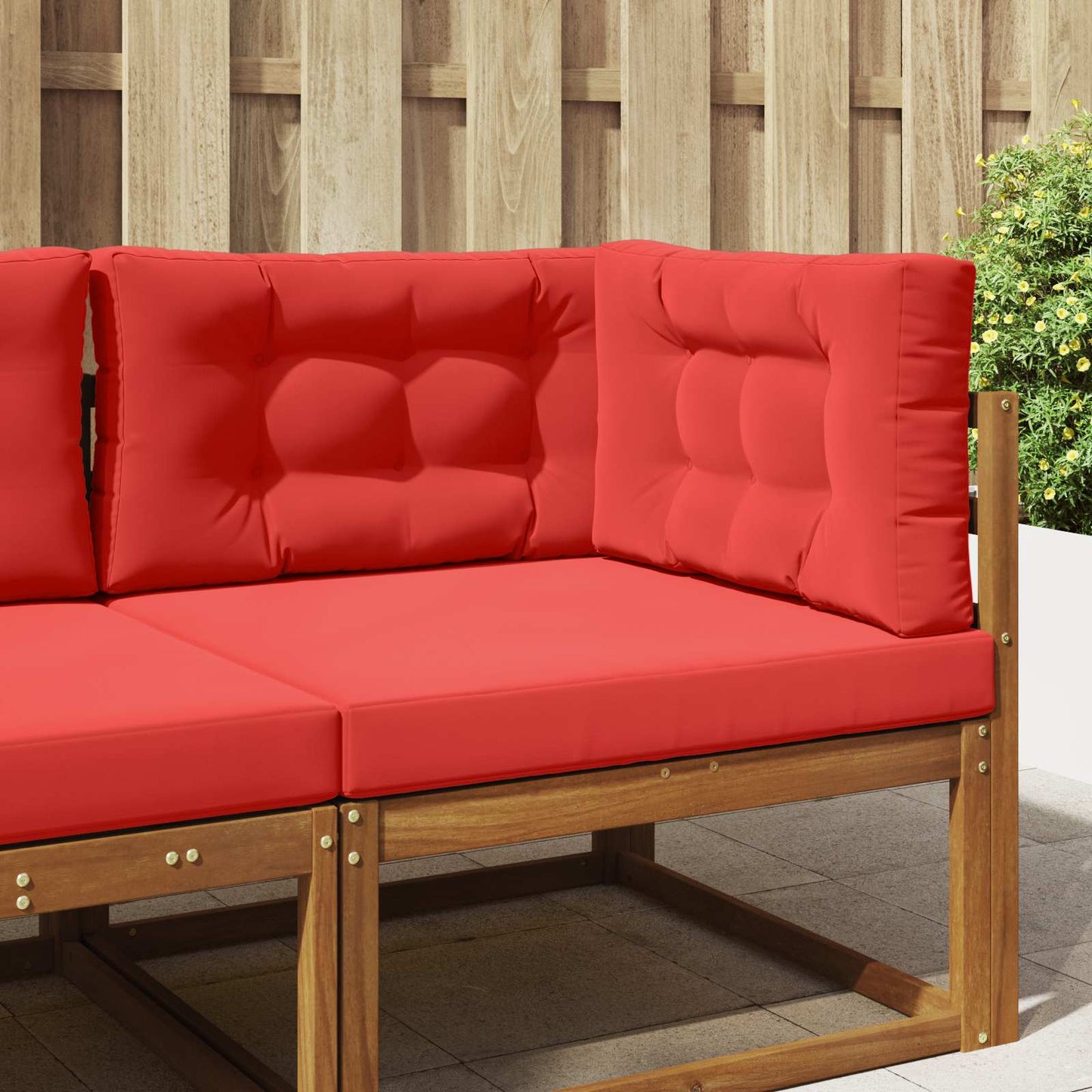 Udendørs Sofa Pude 3 pcs Rød Polyester
