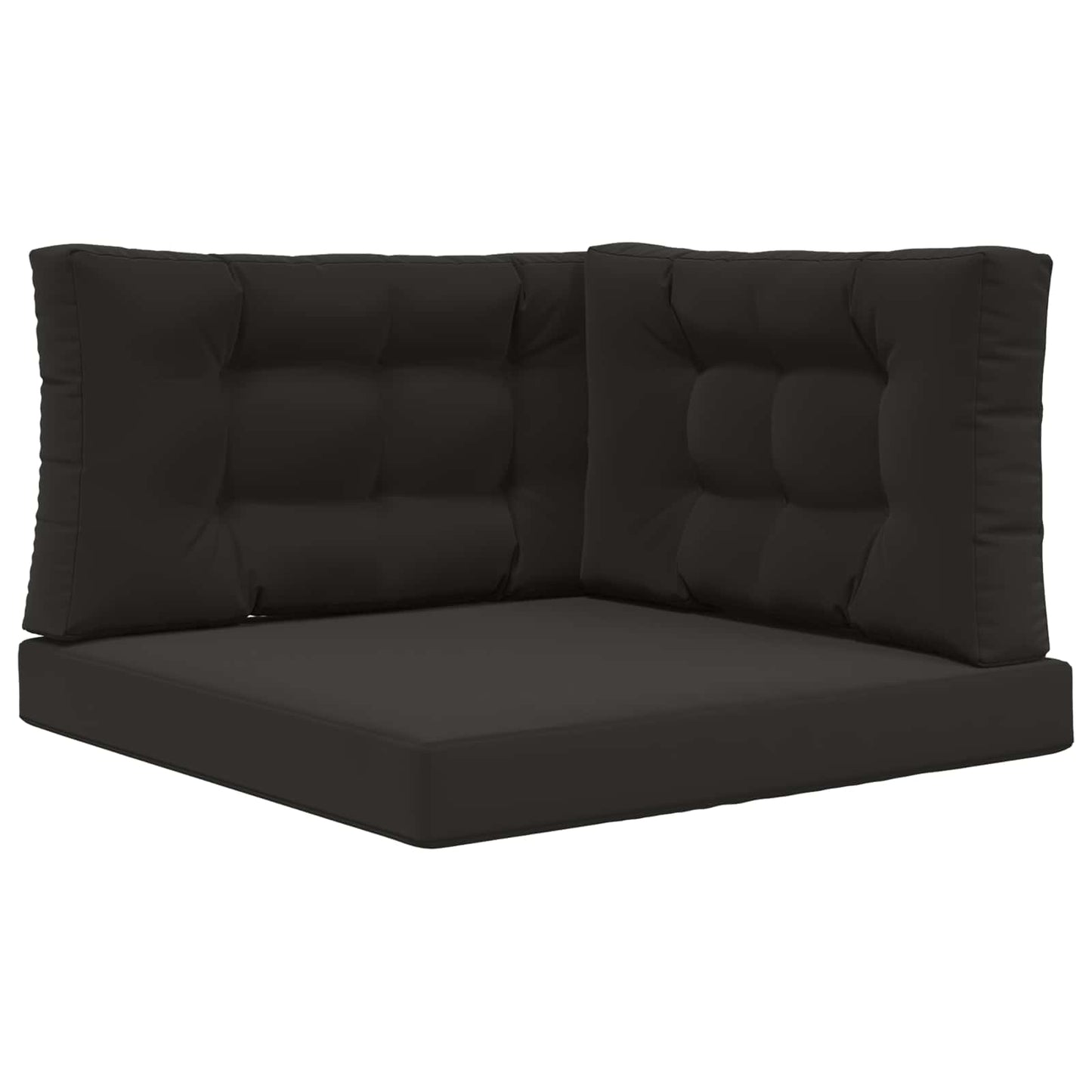 Udendørs Sofa Pude 3 pcs Sort Polyester