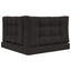 Udendørs Sofa Pude 3 pcs Sort Polyester