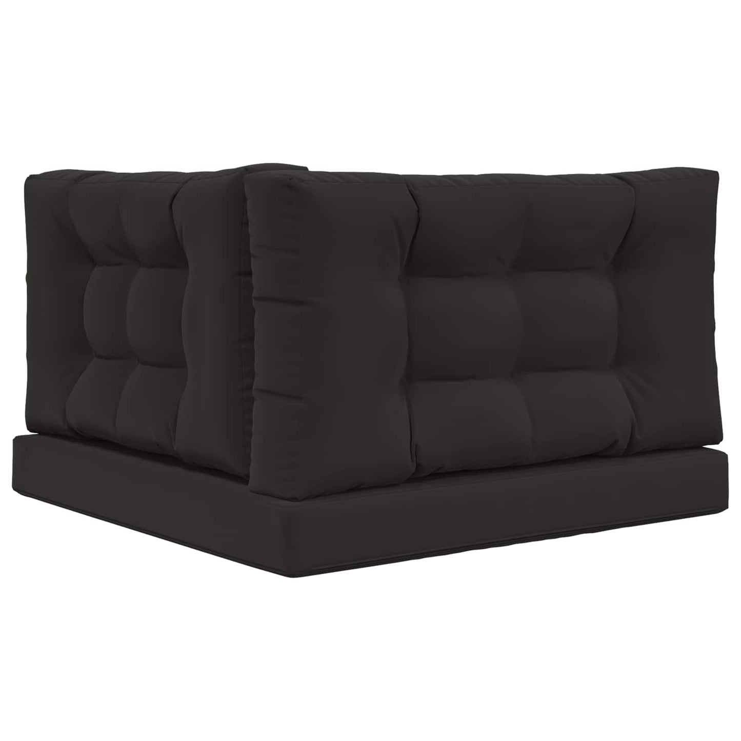Udendørs Sofa Pude 3 pcs Sort Polyester