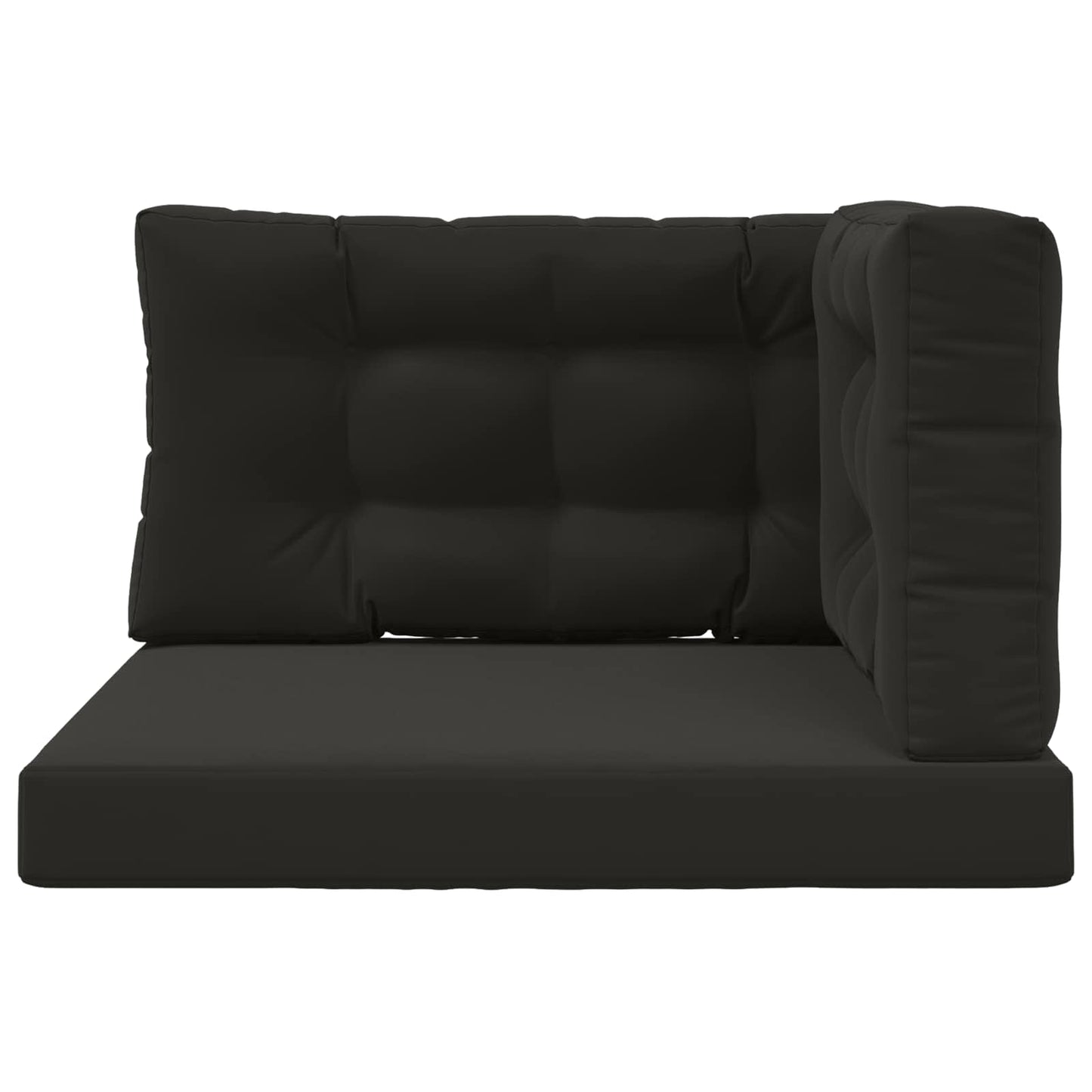 Udendørs Sofa Pude 3 pcs Sort Polyester