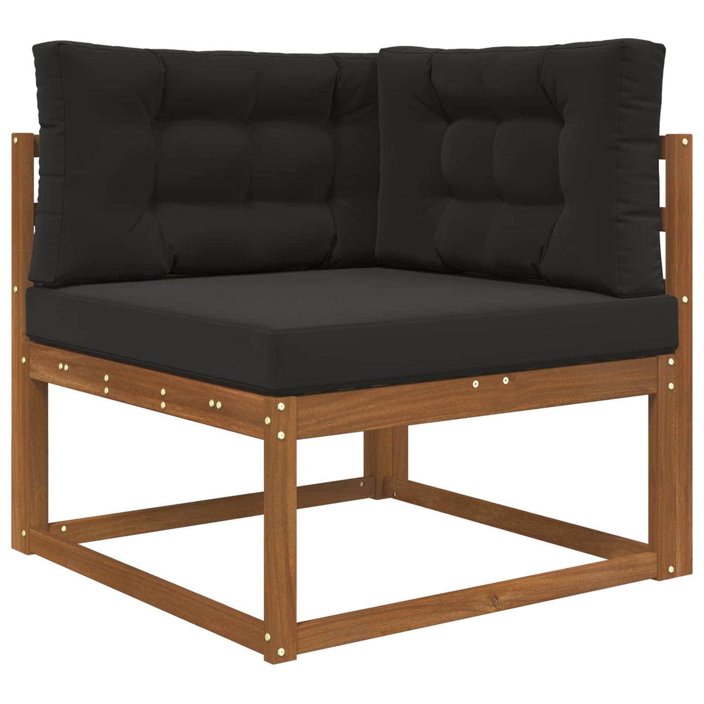 Udendørs Sofa Pude 3 pcs Sort Polyester