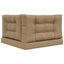 Udendørs Sofa Pude 3 pcs Gråbrun Polyester