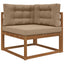 Udendørs Sofa Pude 3 pcs Gråbrun Polyester