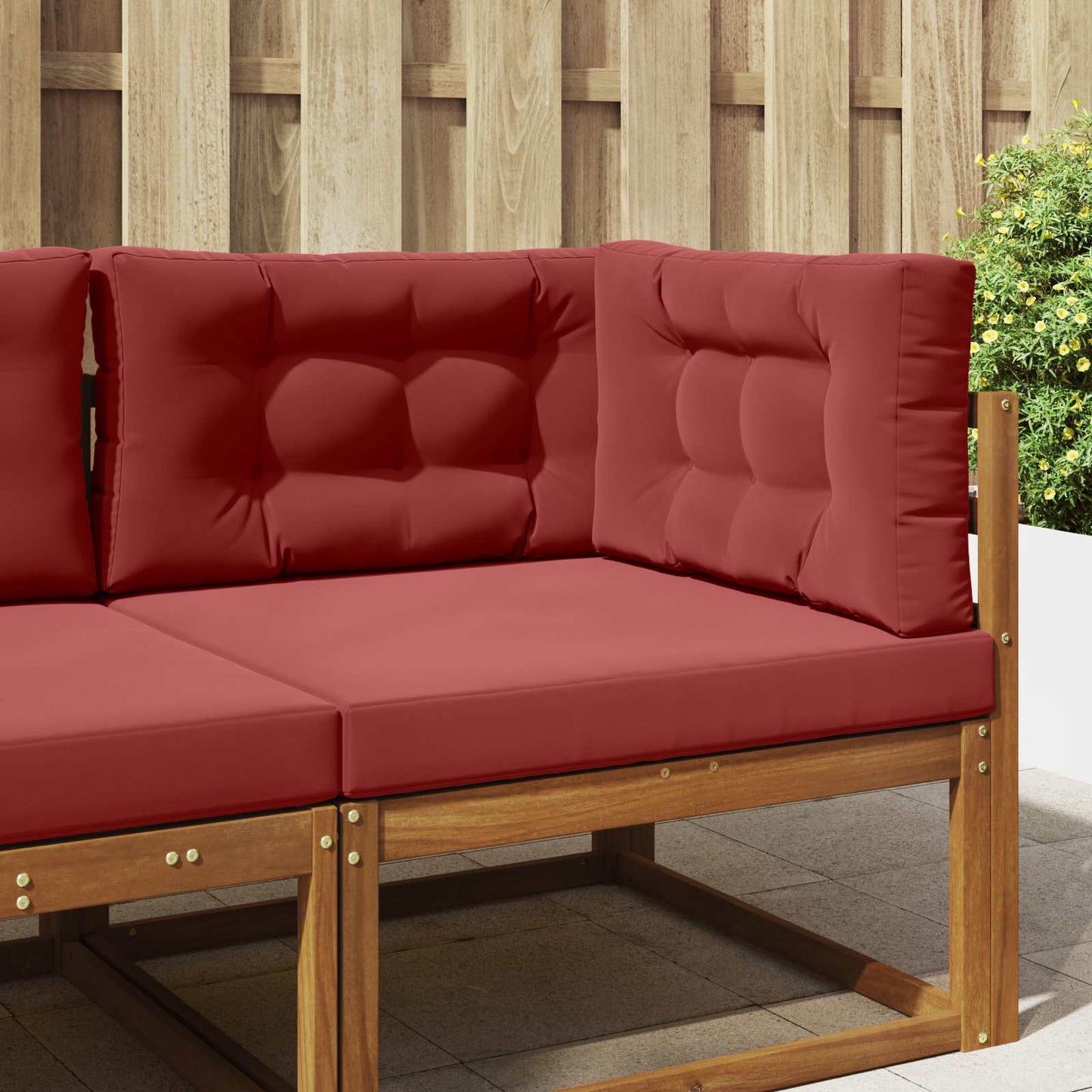 Udendørs Sofa Pude 3 pcs Vinrød Polyester