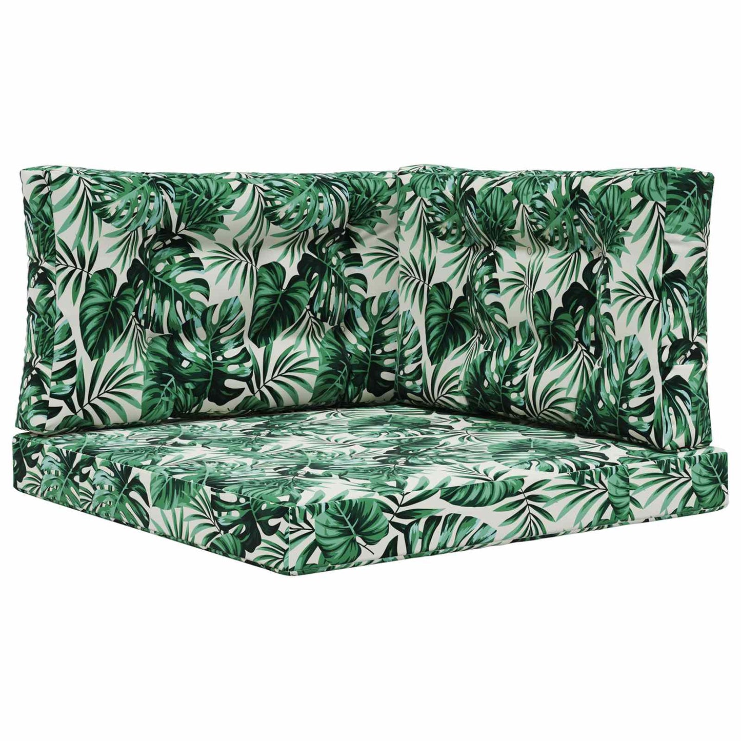 Udendørs Sofa Pude 3 pcs Bladmønster Polyester