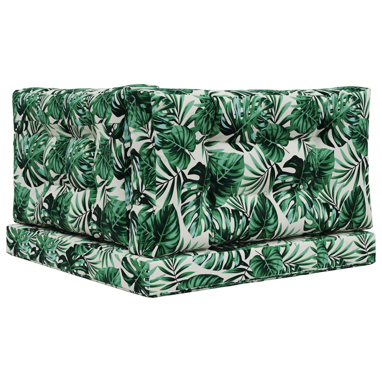 Udendørs Sofa Pude 3 pcs Bladmønster Polyester