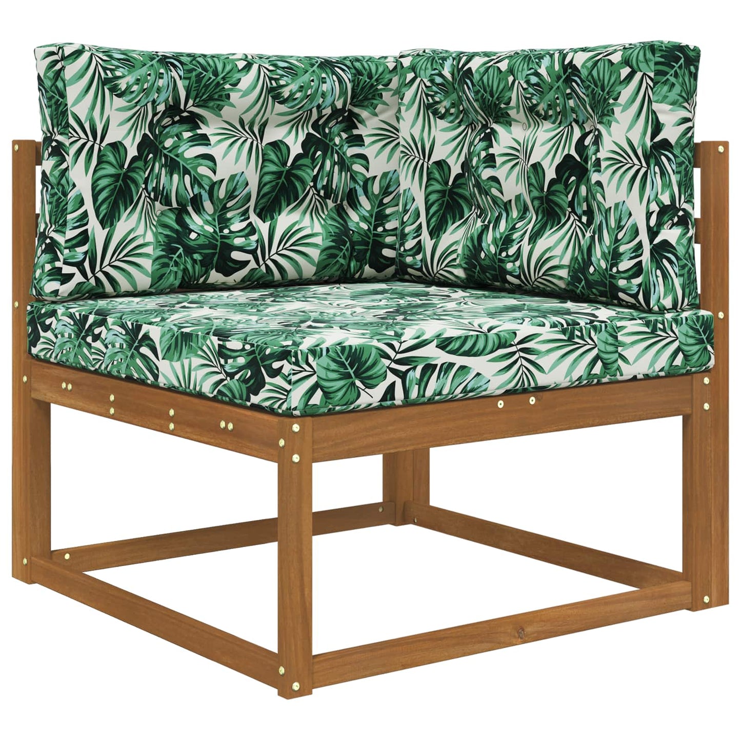Udendørs Sofa Pude 3 pcs Bladmønster Polyester