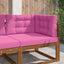 Udendørs Sofa Pude 3 pcs Lyserød Polyester