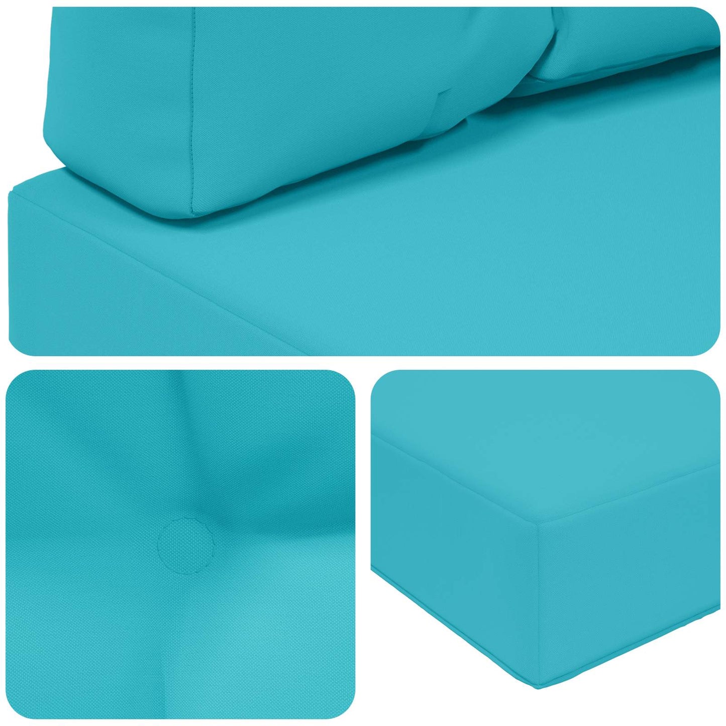 Udendørs Sofa Pude 3 pcs Turkis Polyester