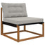 Udendørs Sofa Pude Polyester Grå 80 x 68,5 x 8 cm