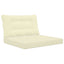 Udendørs Sofa Pude Polyester Creme 80 x 68,5 x 8 cm