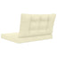 Udendørs Sofa Pude Polyester Creme 80 x 68,5 x 8 cm