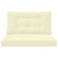 Udendørs Sofa Pude Polyester Creme 80 x 68,5 x 8 cm
