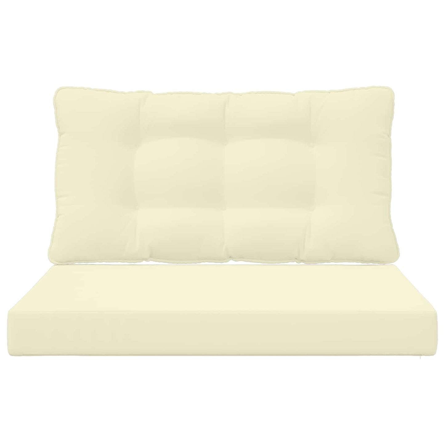 Udendørs Sofa Pude Polyester Creme 80 x 68,5 x 8 cm