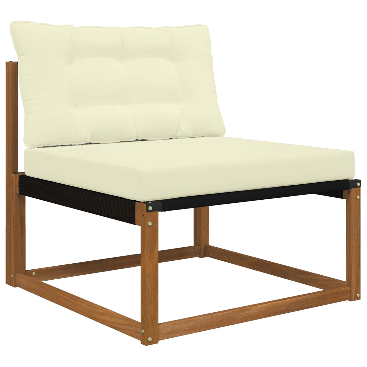 Udendørs Sofa Pude Polyester Creme 80 x 68,5 x 8 cm