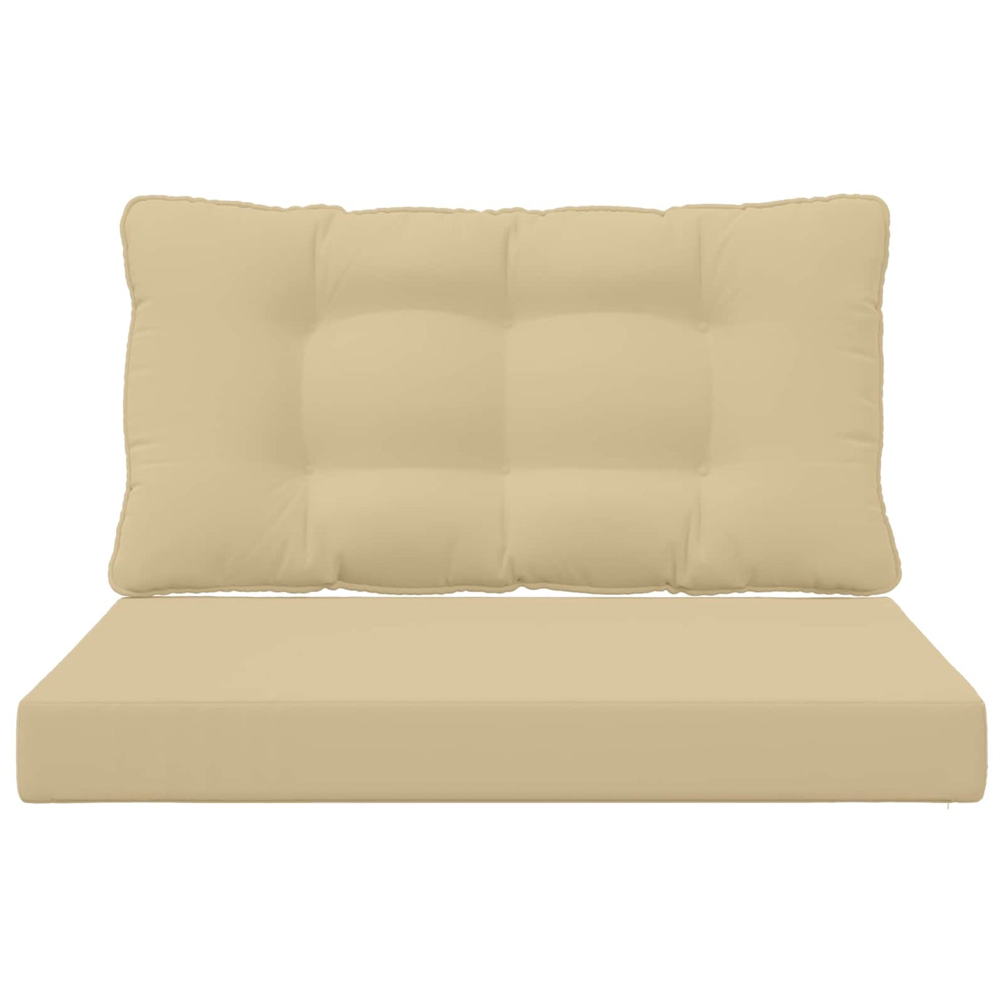 Udendørs Sofa Pude Polyester Beige 80 x 68,5 x 8 cm
