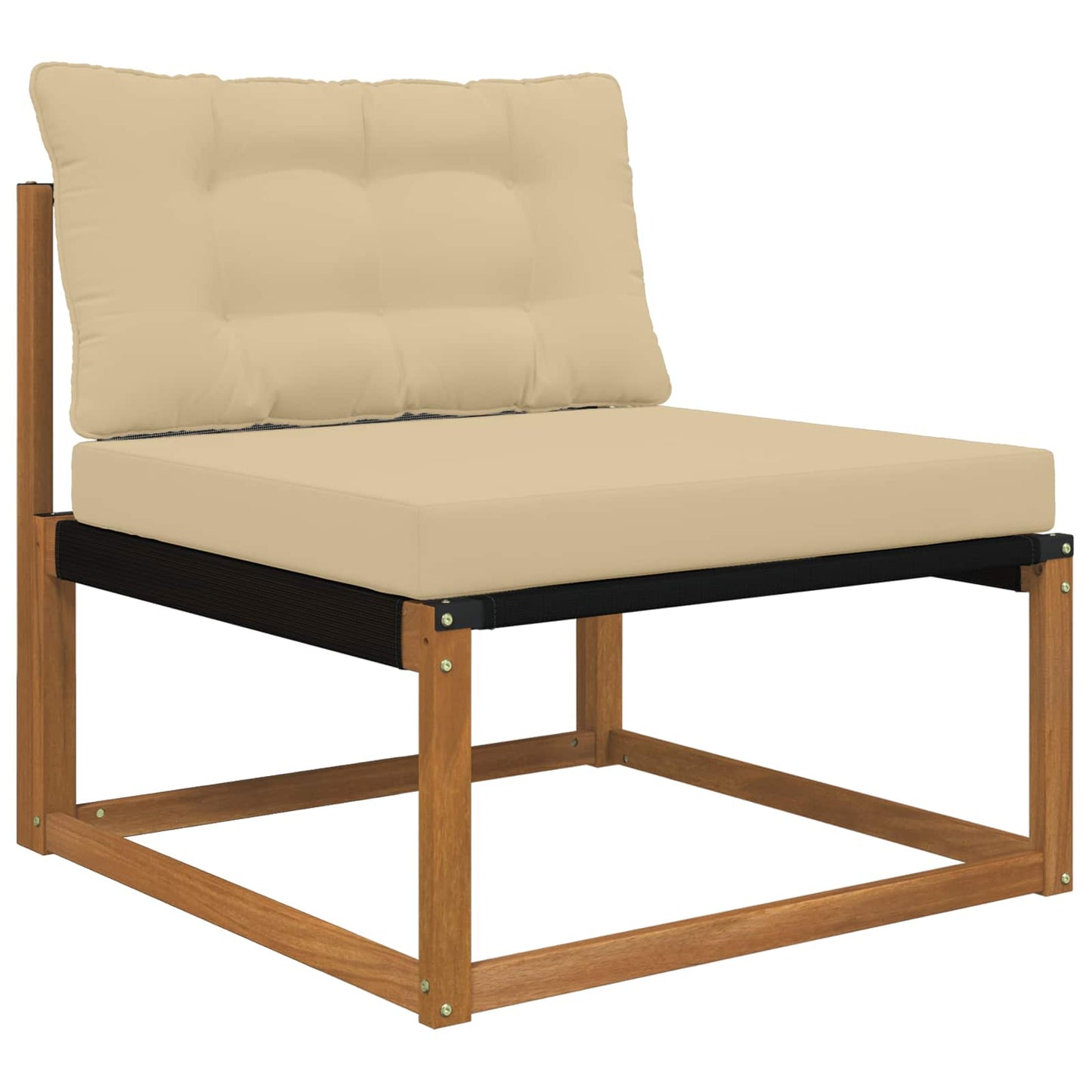 Udendørs Sofa Pude Polyester Beige 80 x 68,5 x 8 cm
