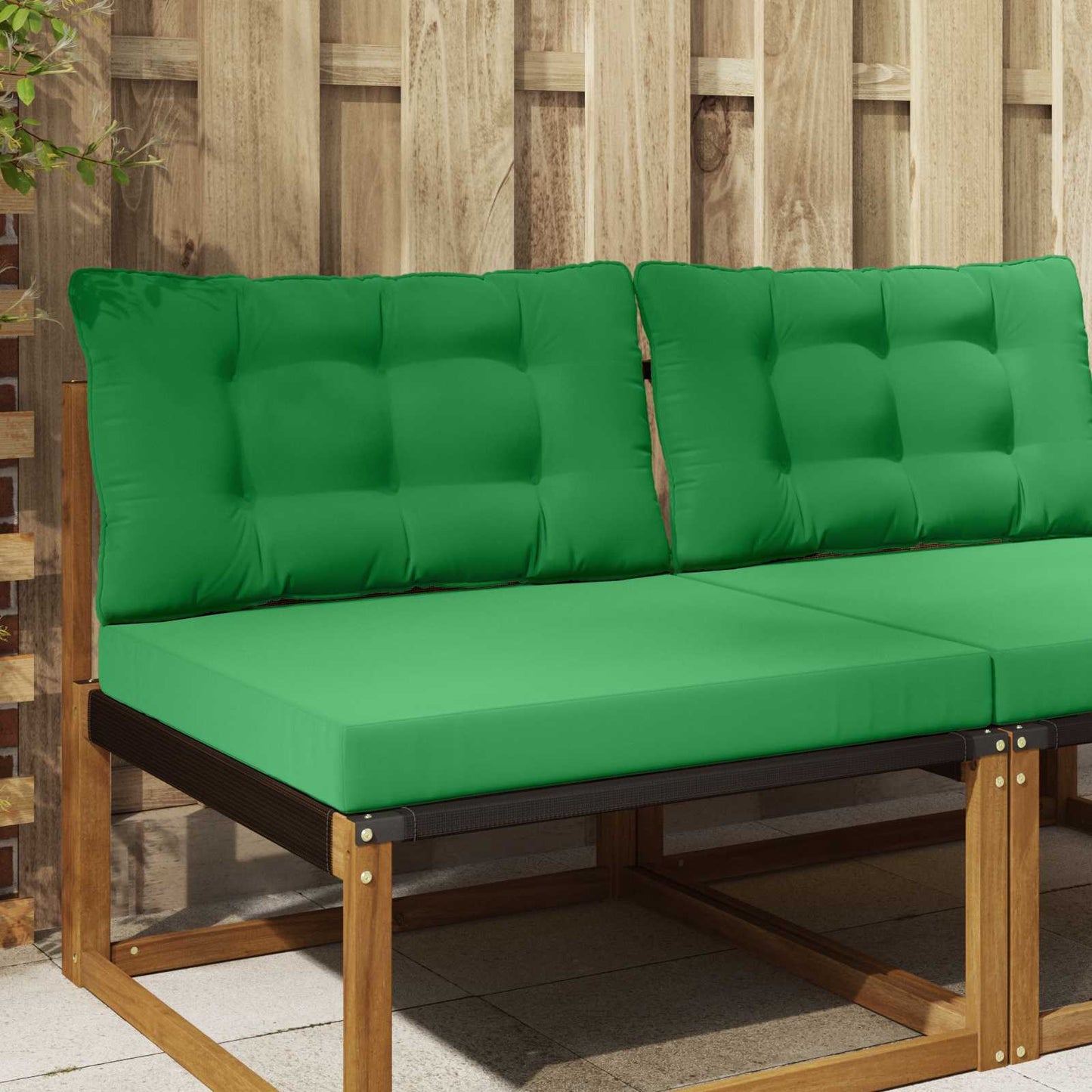 Udendørs Sofa Pude Polyester Grøn 80 x 68,5 x 8 cm