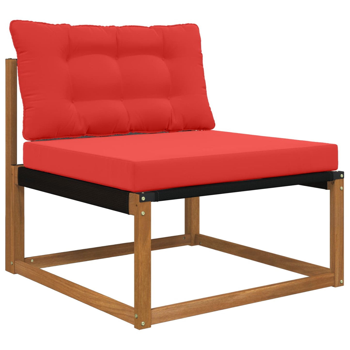 Udendørs Sofa Pude Polyester Rød 80 x 68,5 x 8 cm