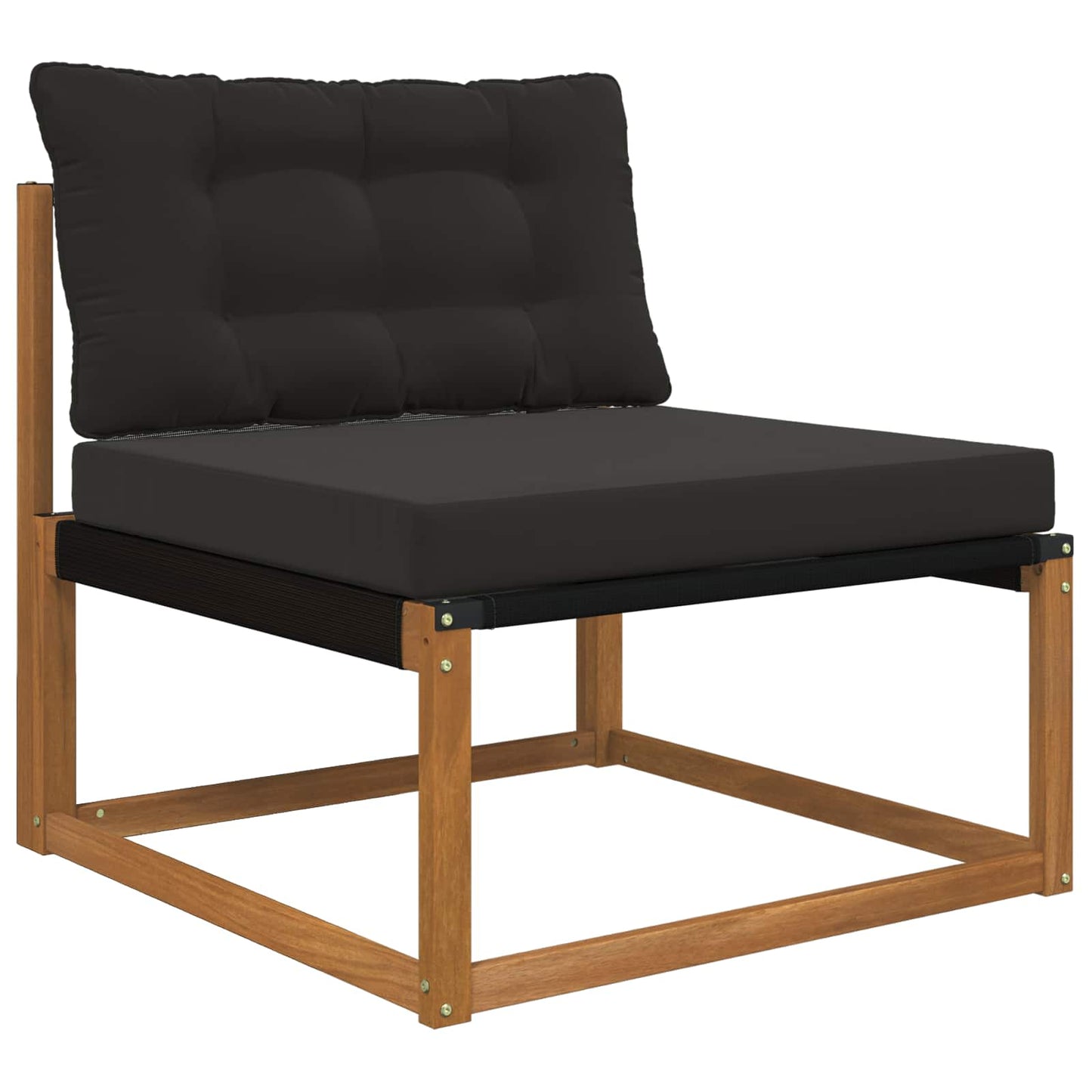 Udendørs Sofa Pude Polyester Sort 80 x 68,5 x 8 cm