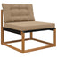Udendørs Sofa Pude Polyester Gråbrun 80 x 68,5 x 8 cm