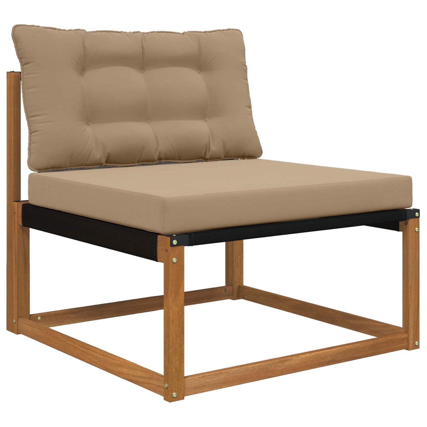 Udendørs Sofa Pude Polyester Gråbrun 80 x 68,5 x 8 cm