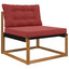 Udendørs Sofa Pude Polyester Vinrød 80 x 68,5 x 8 cm