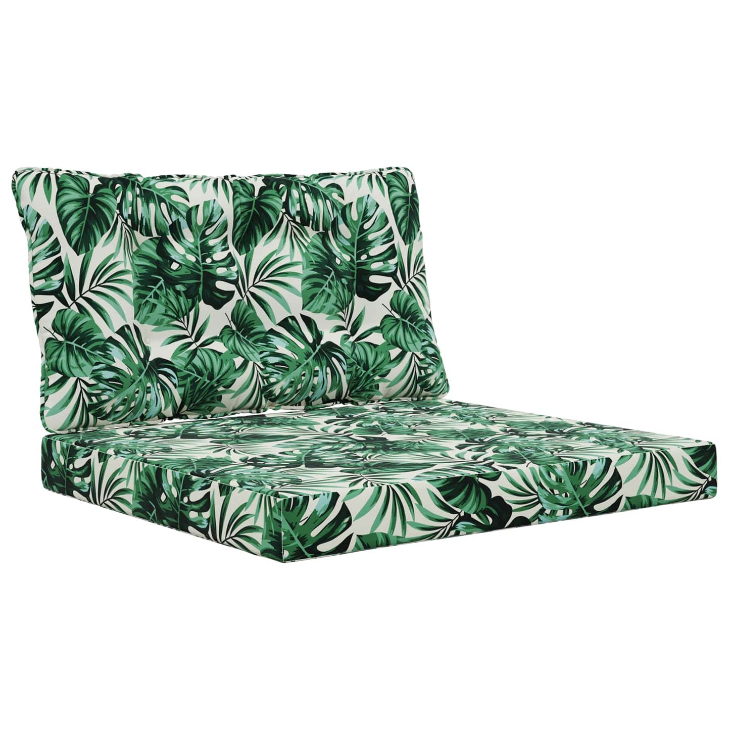 Udendørs Sofa Pude Polyester Bladmønster 80 x 68,5 x 8 cm