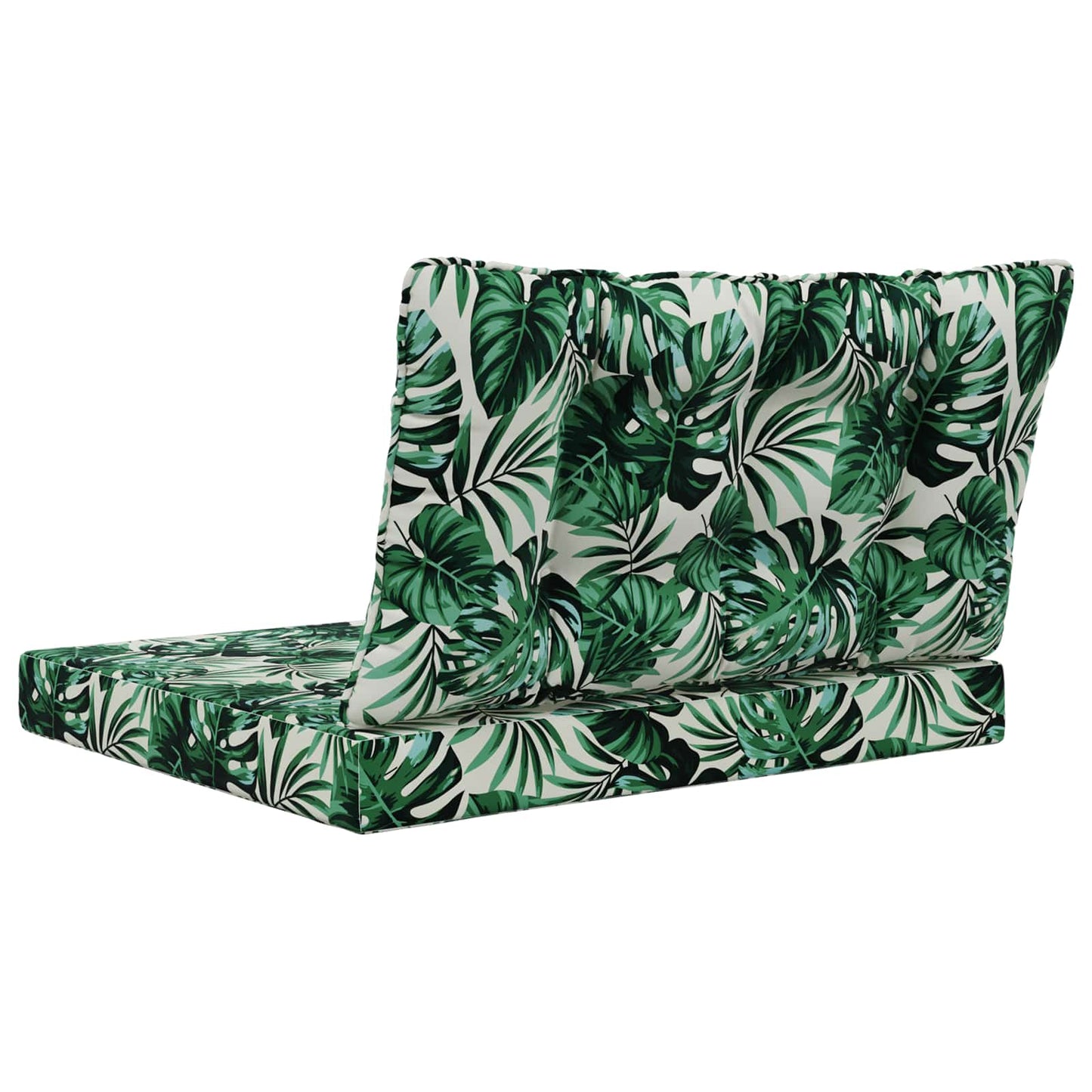 Udendørs Sofa Pude Polyester Bladmønster 80 x 68,5 x 8 cm