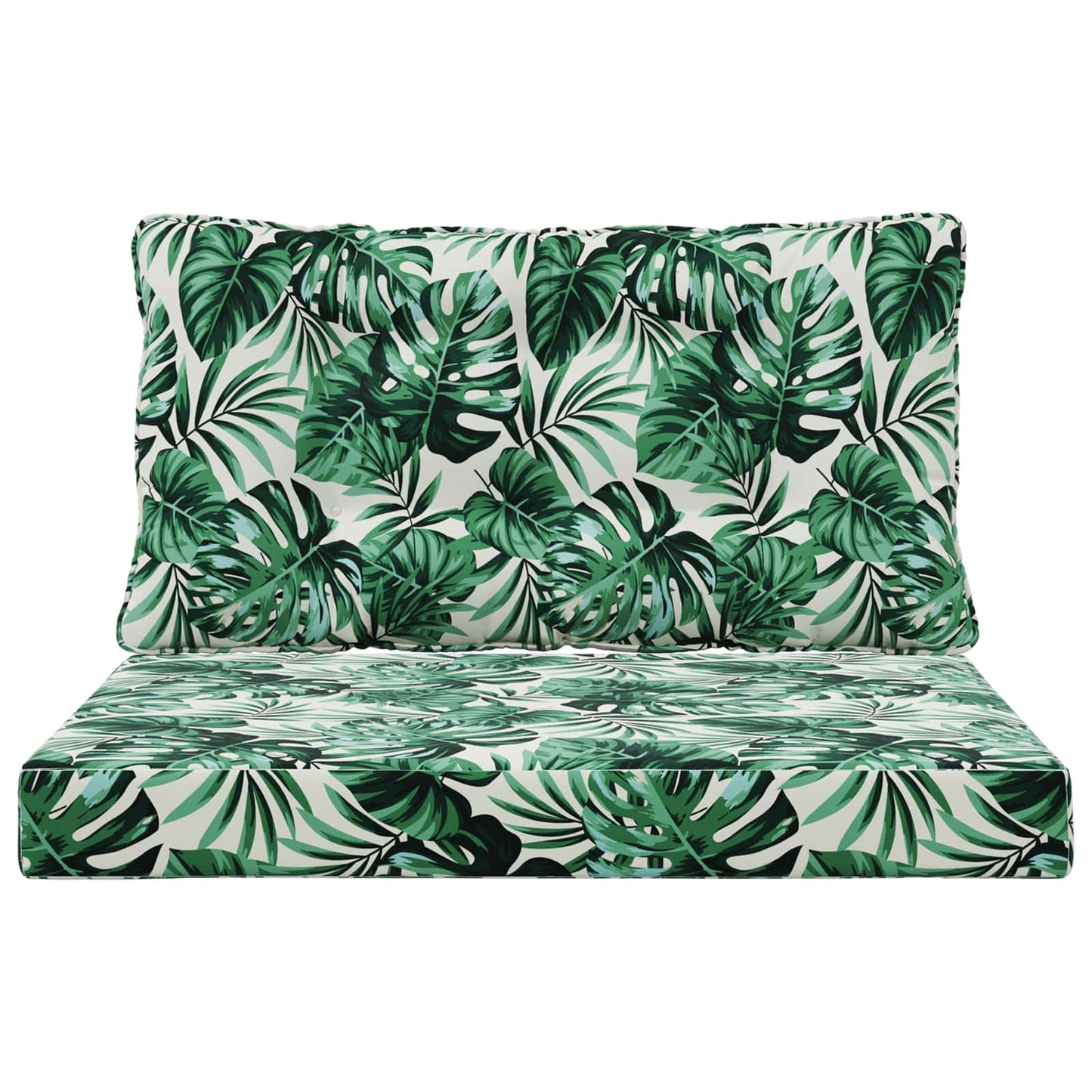 Udendørs Sofa Pude Polyester Bladmønster 80 x 68,5 x 8 cm