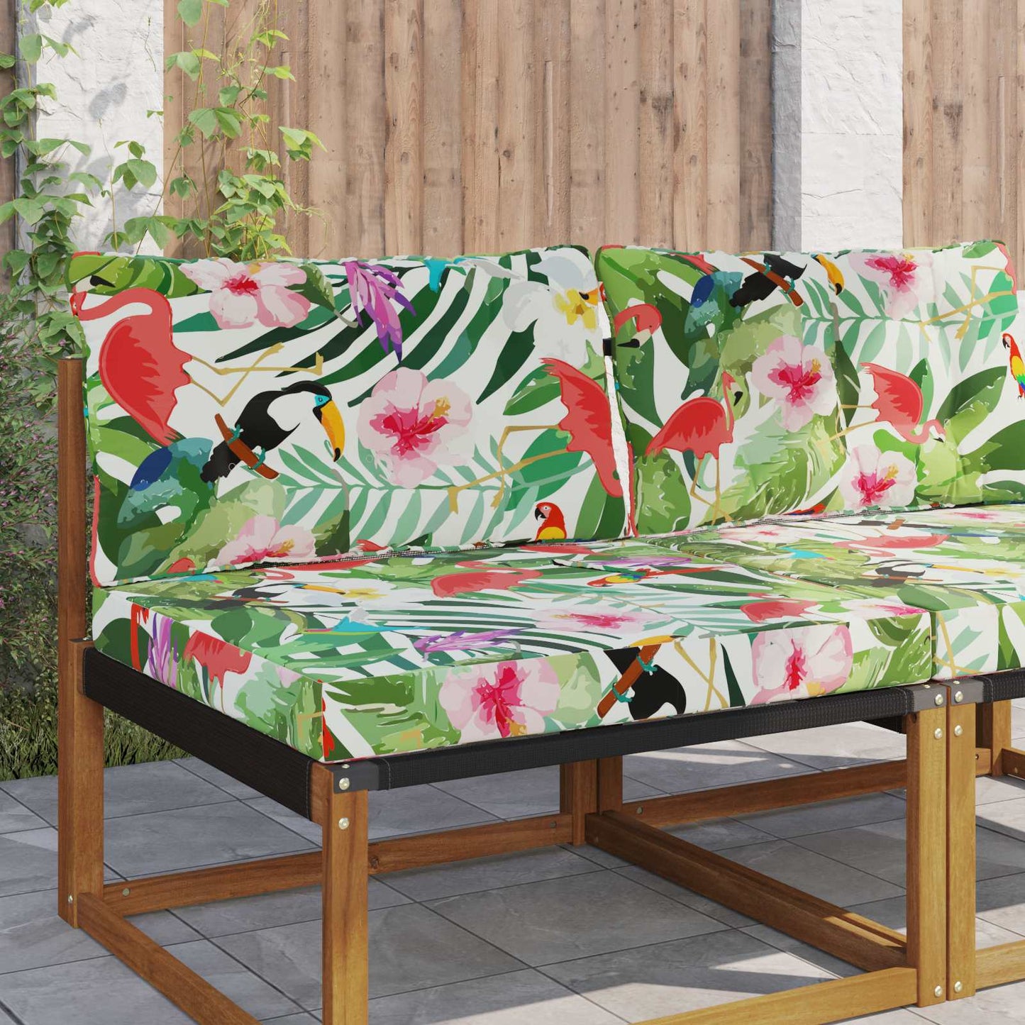 Udendørs Sofa Pude Polyester farverig 80 x 68,5 x 8 cm