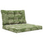 Udendørs Sofa Pude Polyester Bladdesign 80 x 68,5 x 8 cm