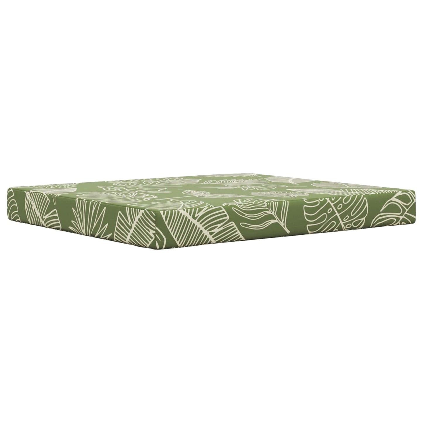 Udendørs Sofa Pude Polyester Bladdesign 80 x 68,5 x 8 cm
