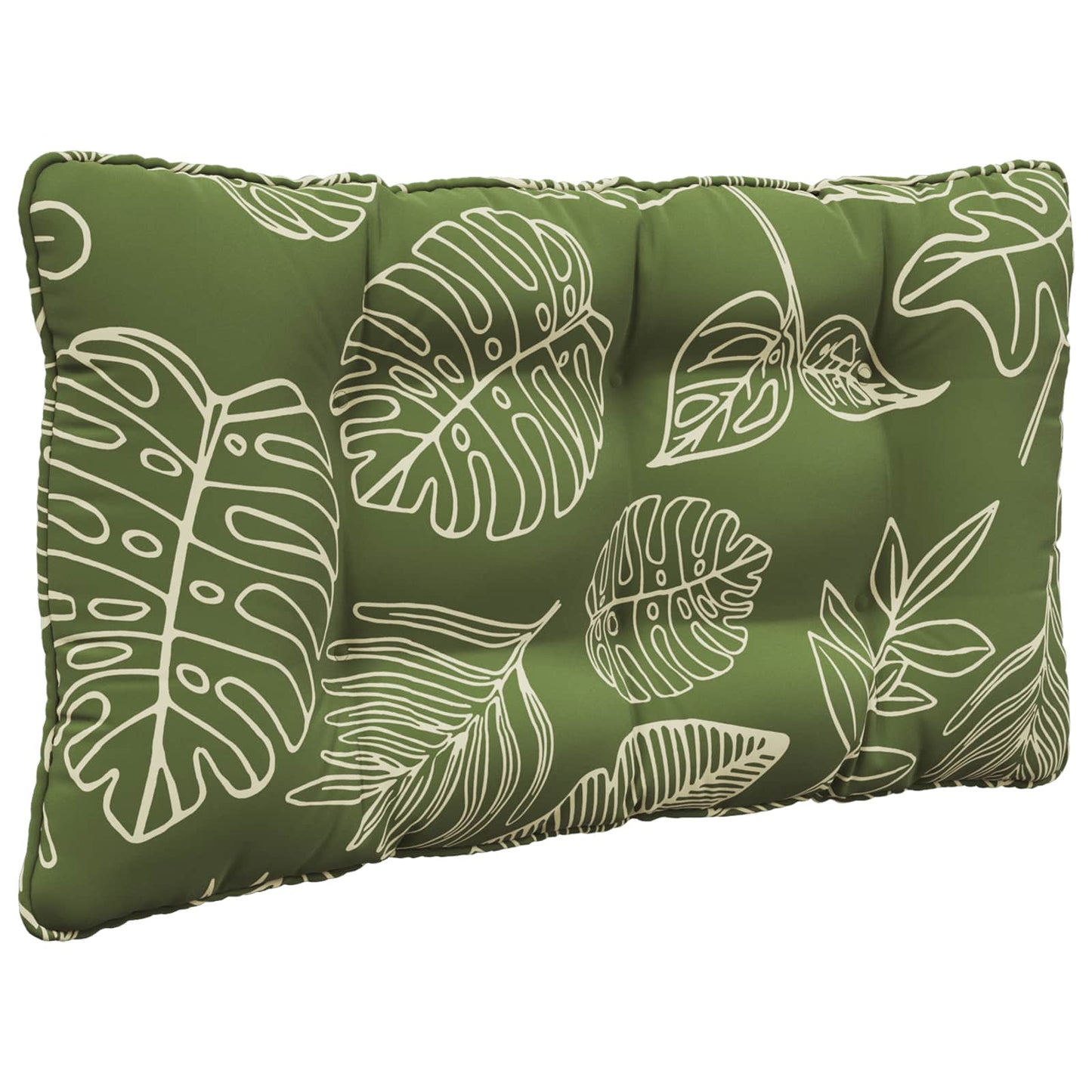 Udendørs Sofa Pude Polyester Bladdesign 80 x 68,5 x 8 cm